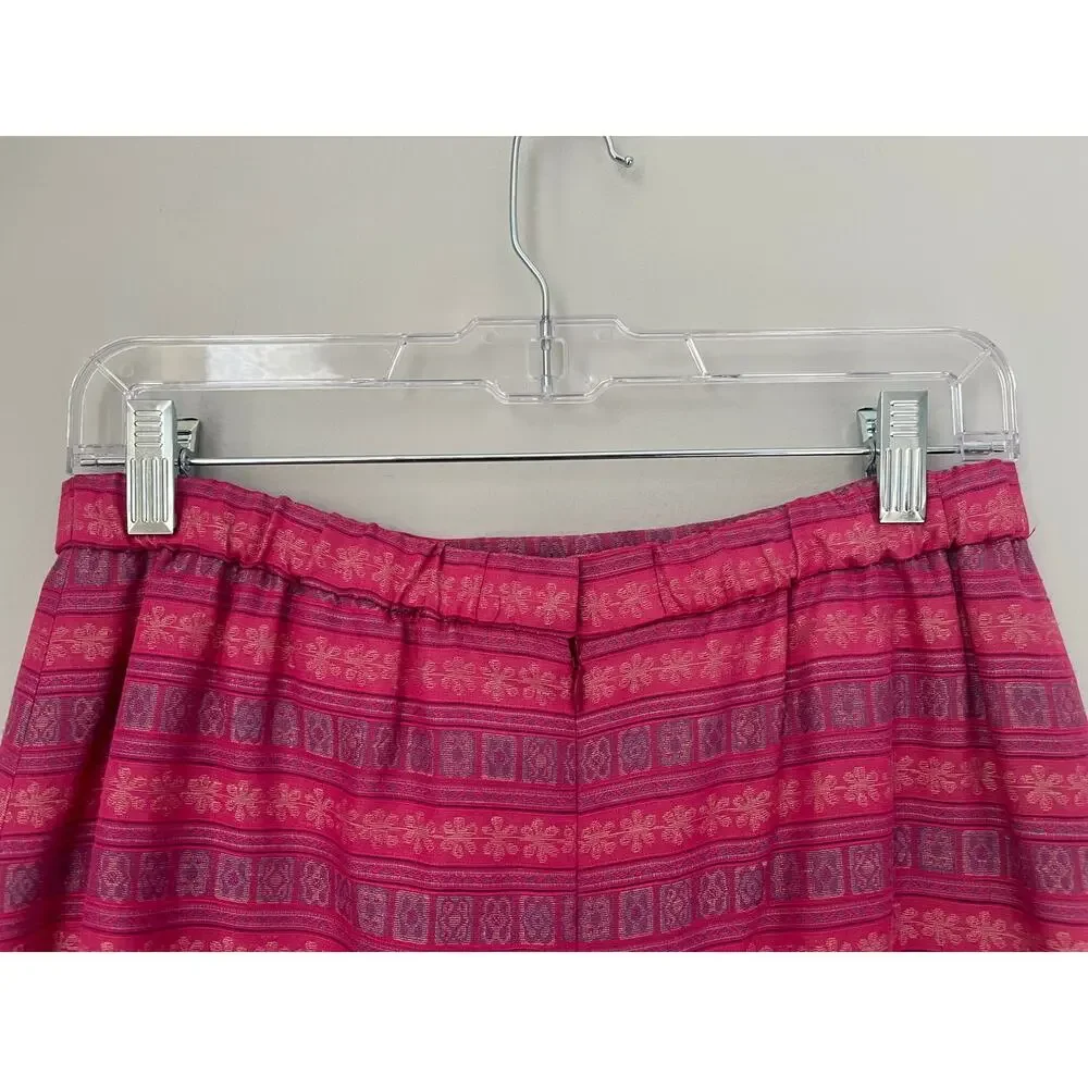 VTG Marie St. Claire Skirt Pink Pencil Lined Spring Easter Church Career Size 10